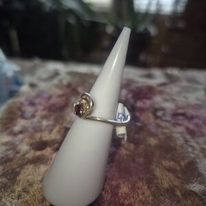 Vintage Sterling Garnet Ring